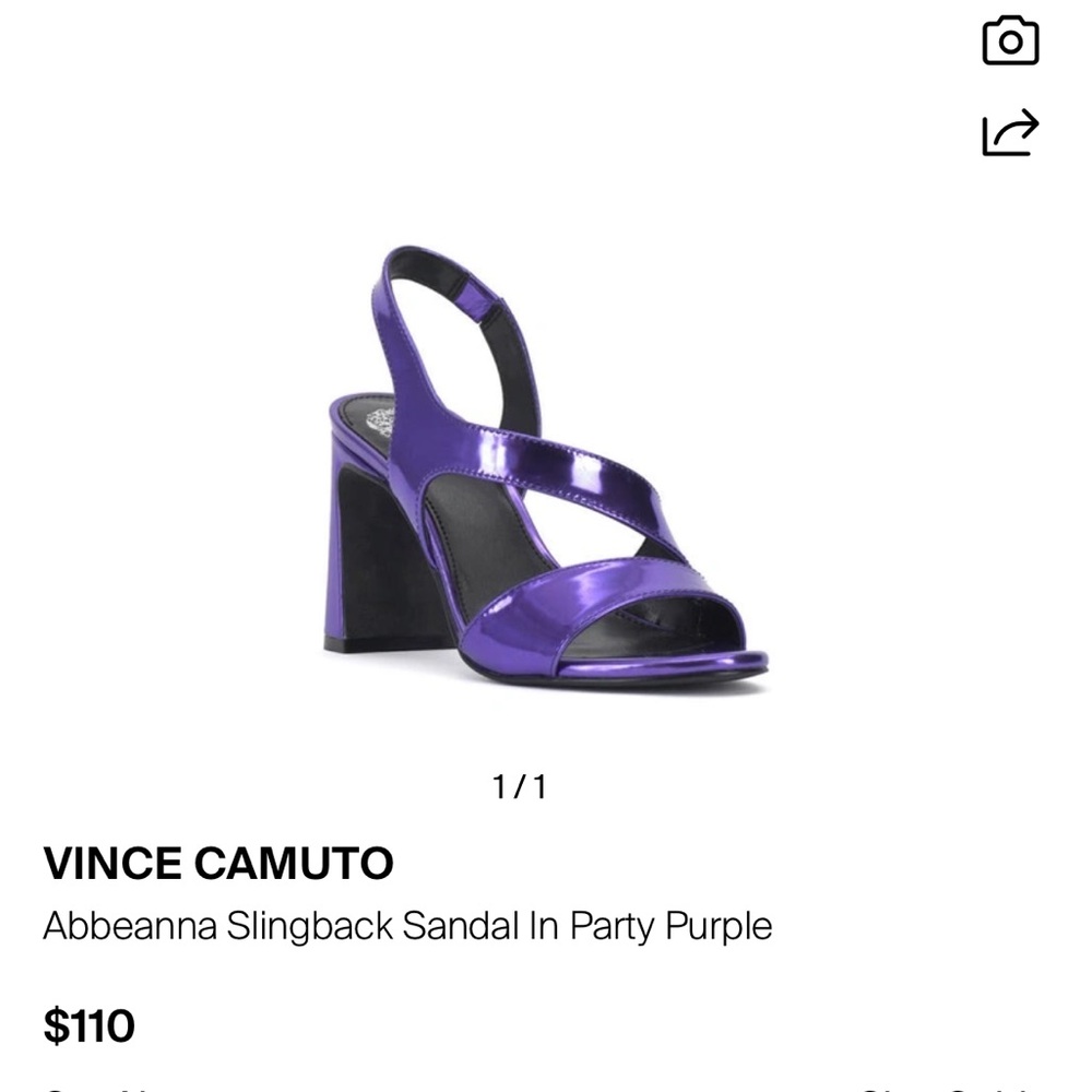 NEW Vince Camuto Abbeana Heel | Party Purple | 9.5